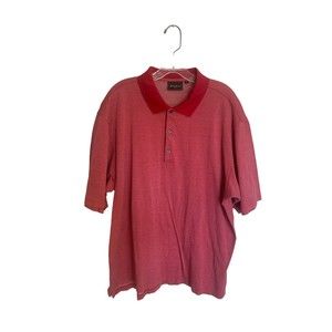 Bobby Jones Collection Men's Short Sleeve Red Polo Golf Shirt SZ XL